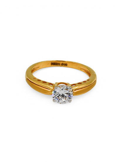 22Ct Gold CZ Ladies Ring