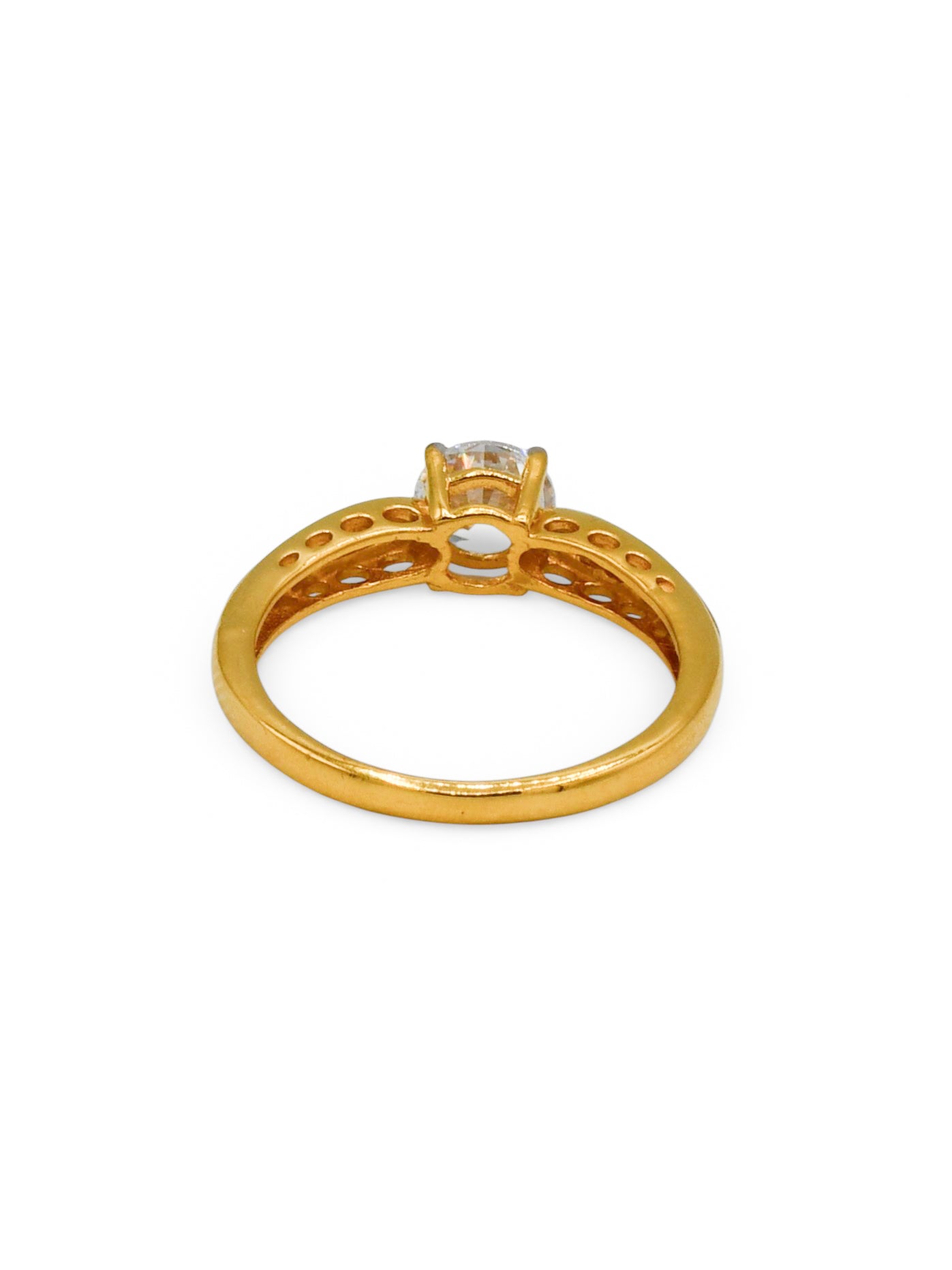 22Ct Gold CZ Ladies Ring