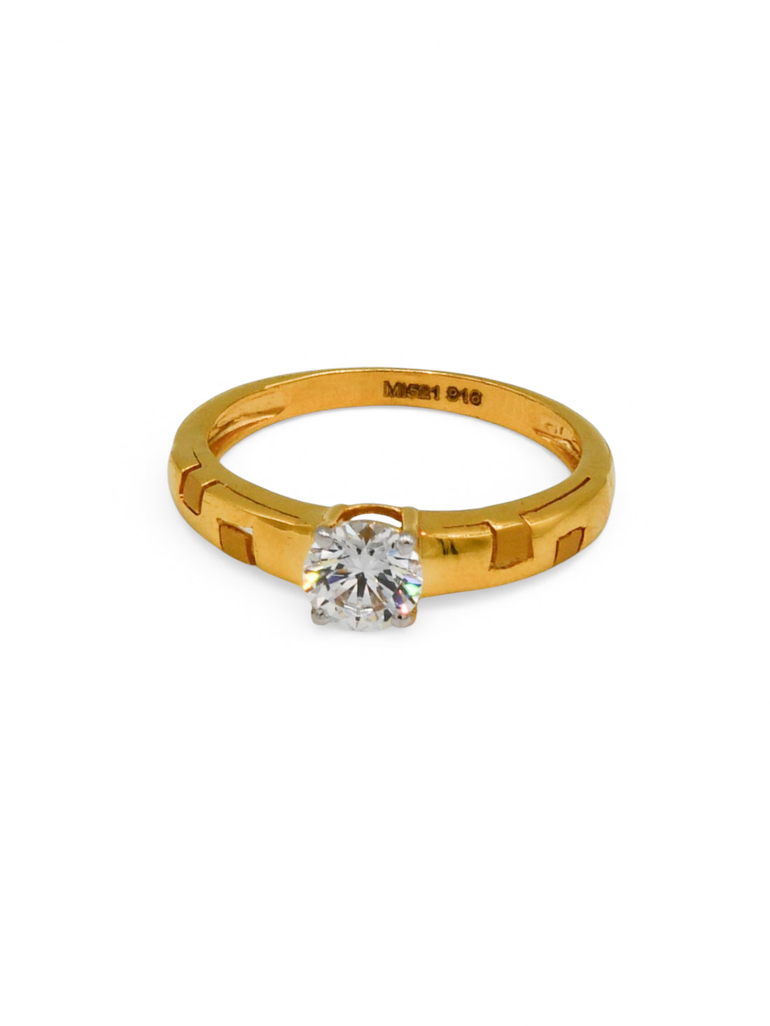 22Ct Gold CZ Ladies Ring