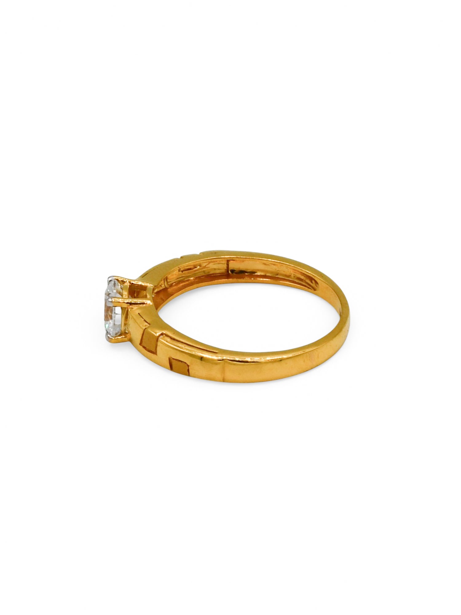 22Ct Gold CZ Ladies Ring