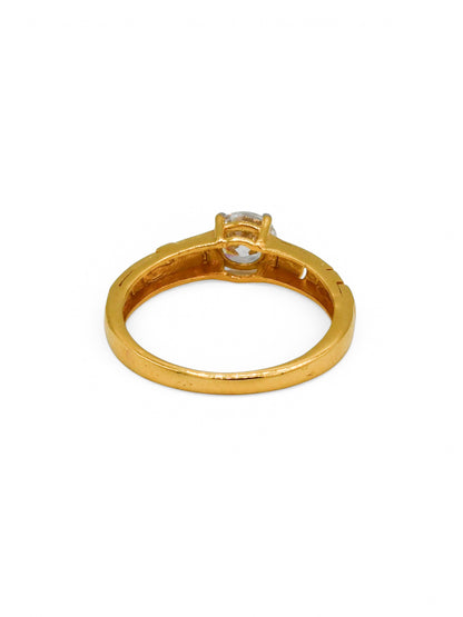22Ct Gold CZ Ladies Ring