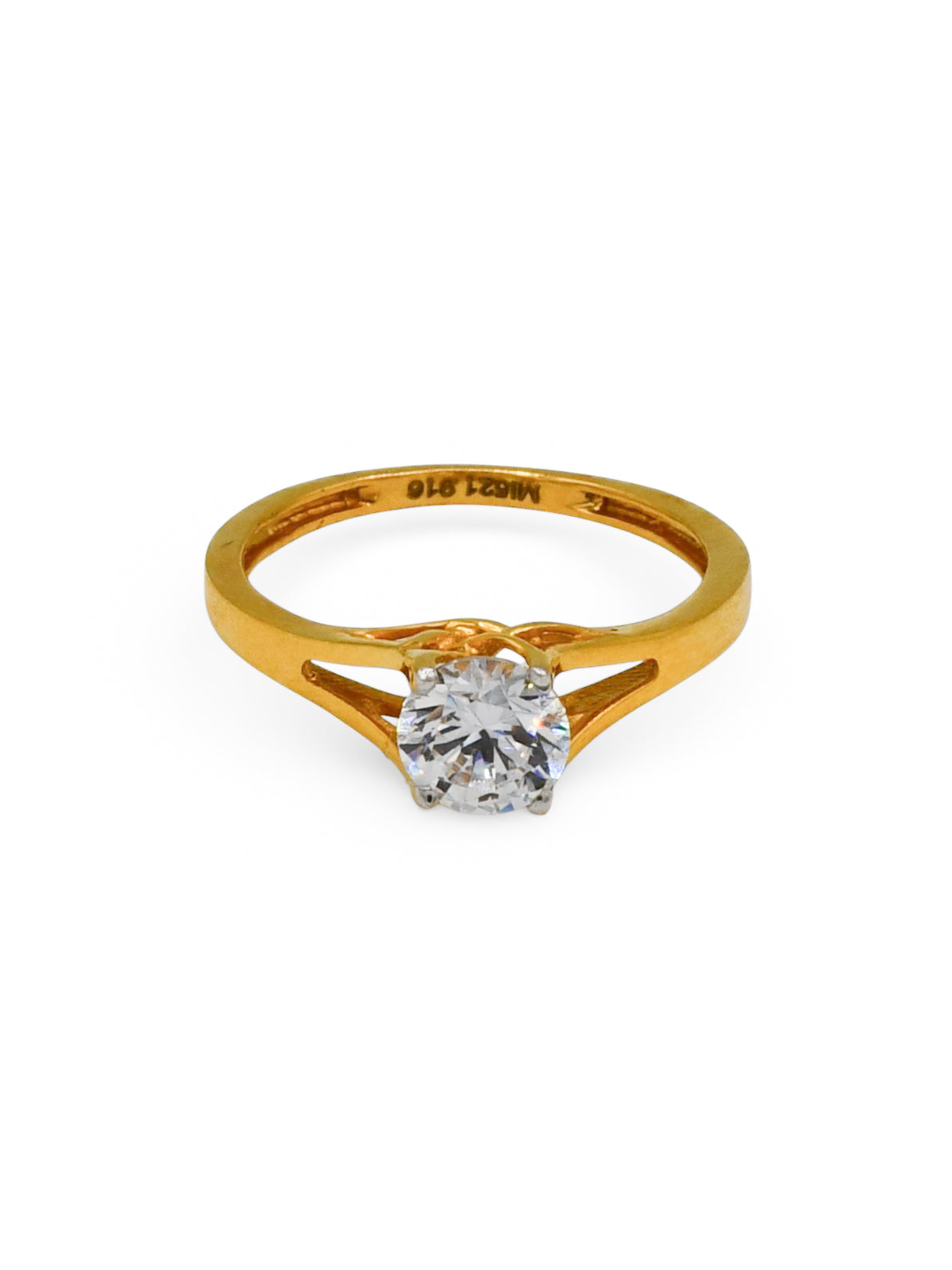 22Ct Gold CZ Ladies Ring