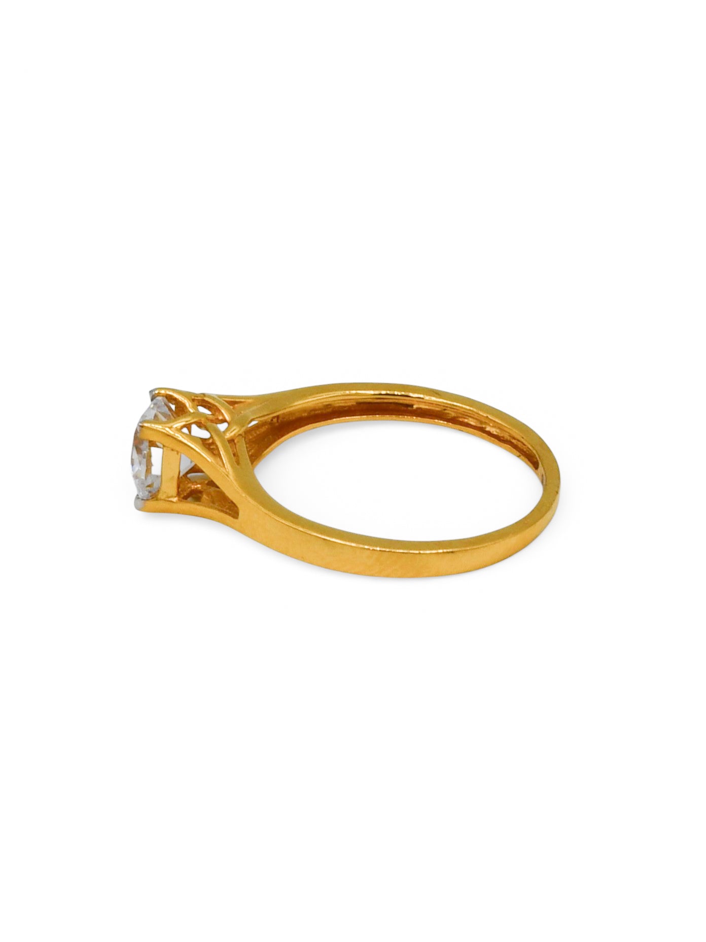 22Ct Gold CZ Ladies Ring