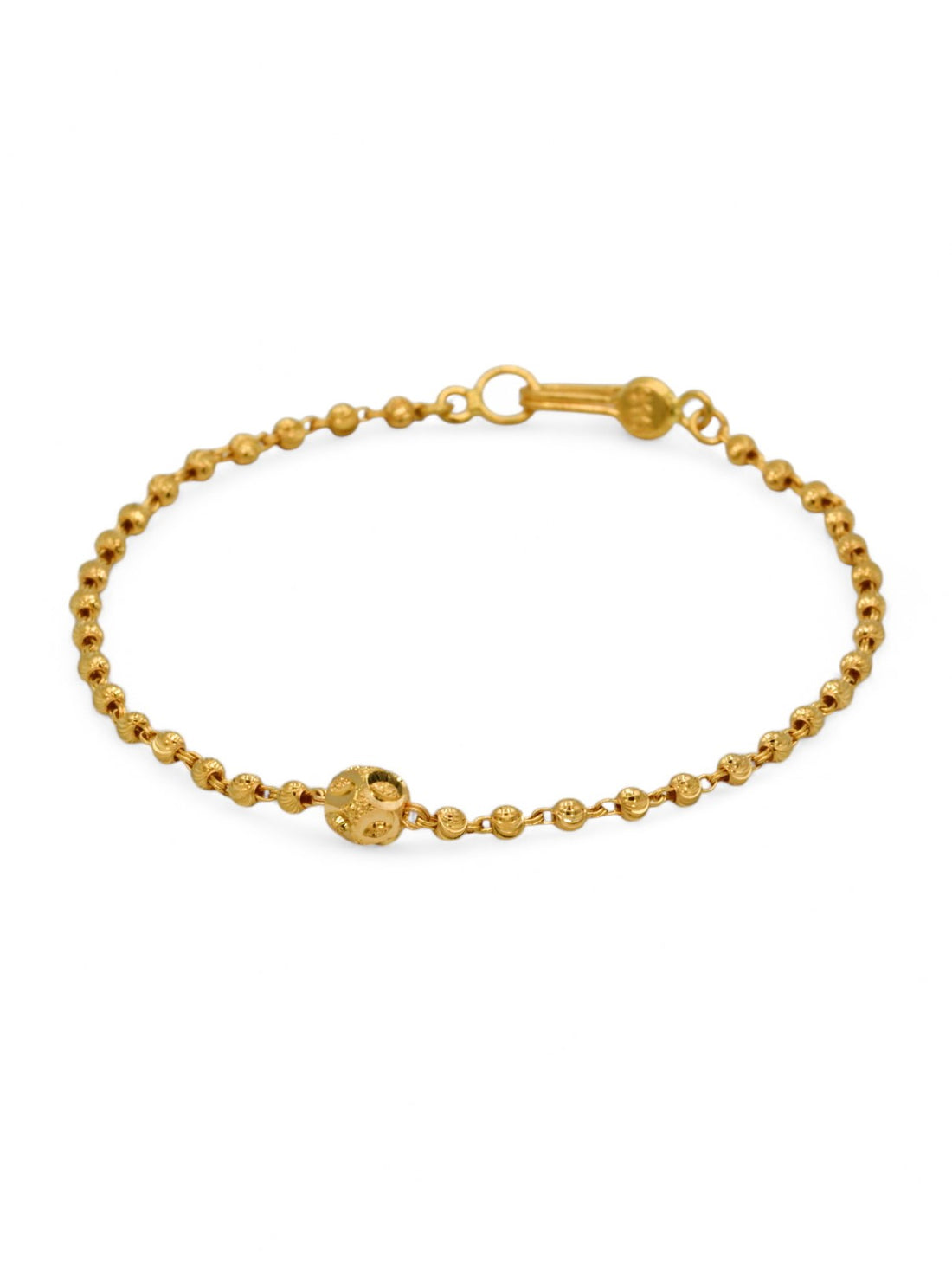 22ct Gold Ball Ladies Bracelet