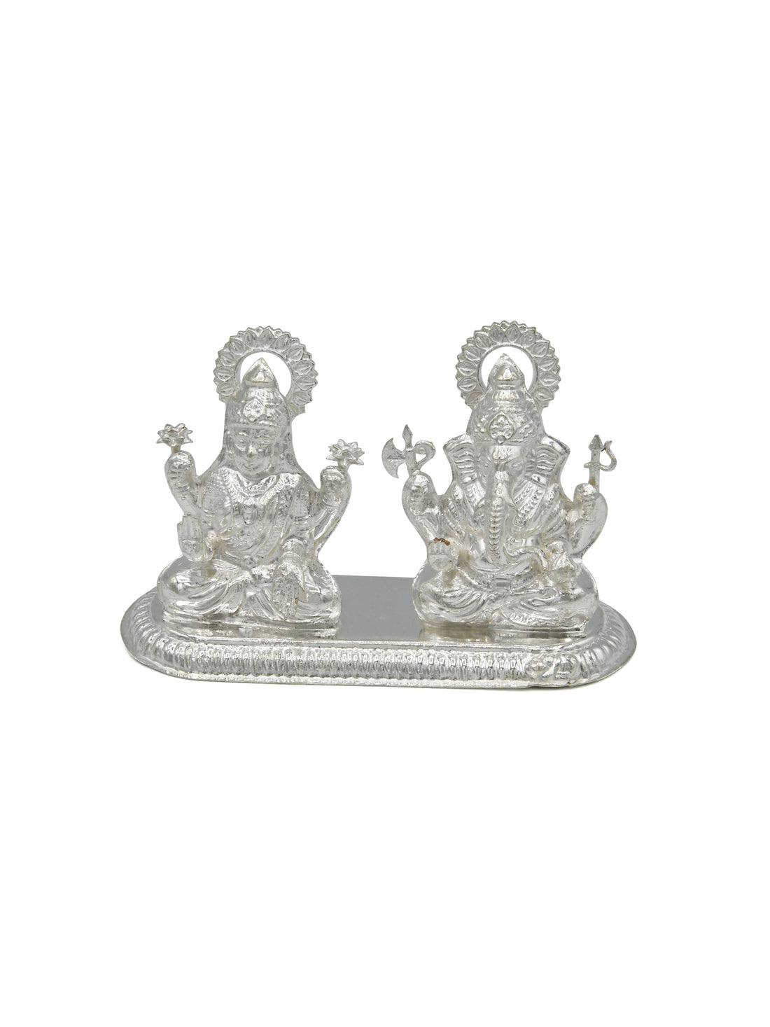 Silver Laxmi Ganesh Murti