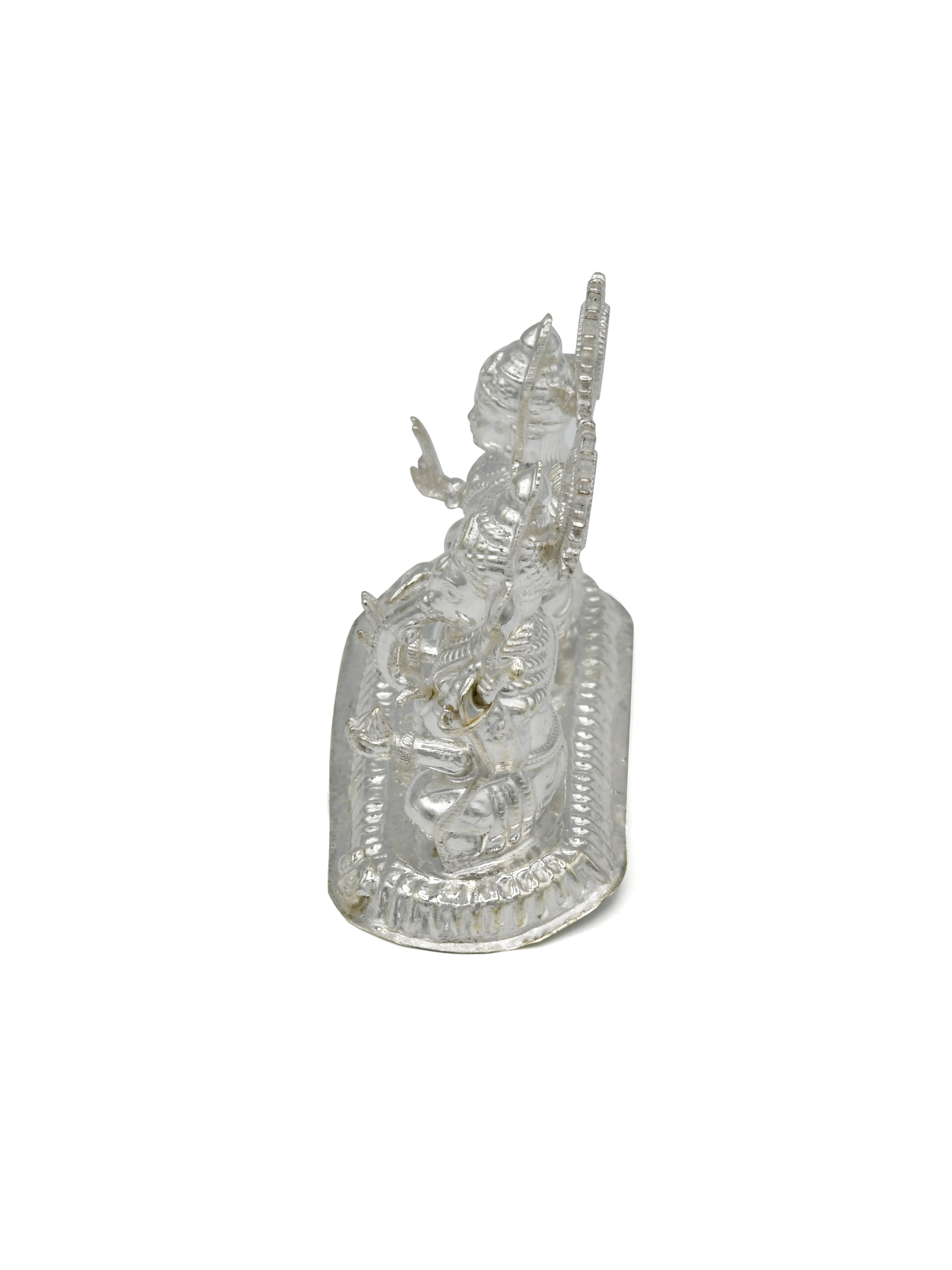 Silver Laxmi Ganesh Murti - Roop Darshan