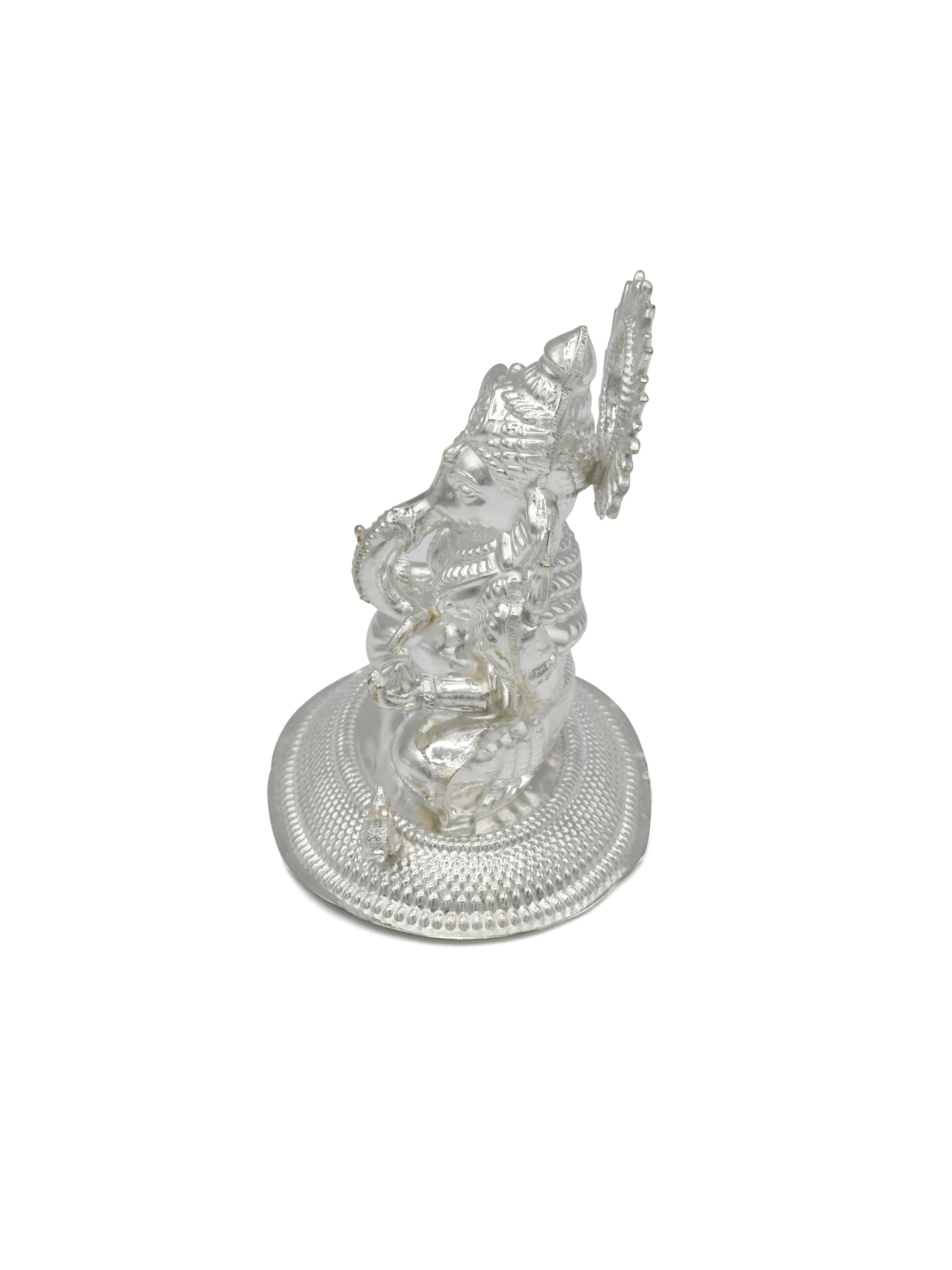Silver Ganesh Murti - Roop Darshan