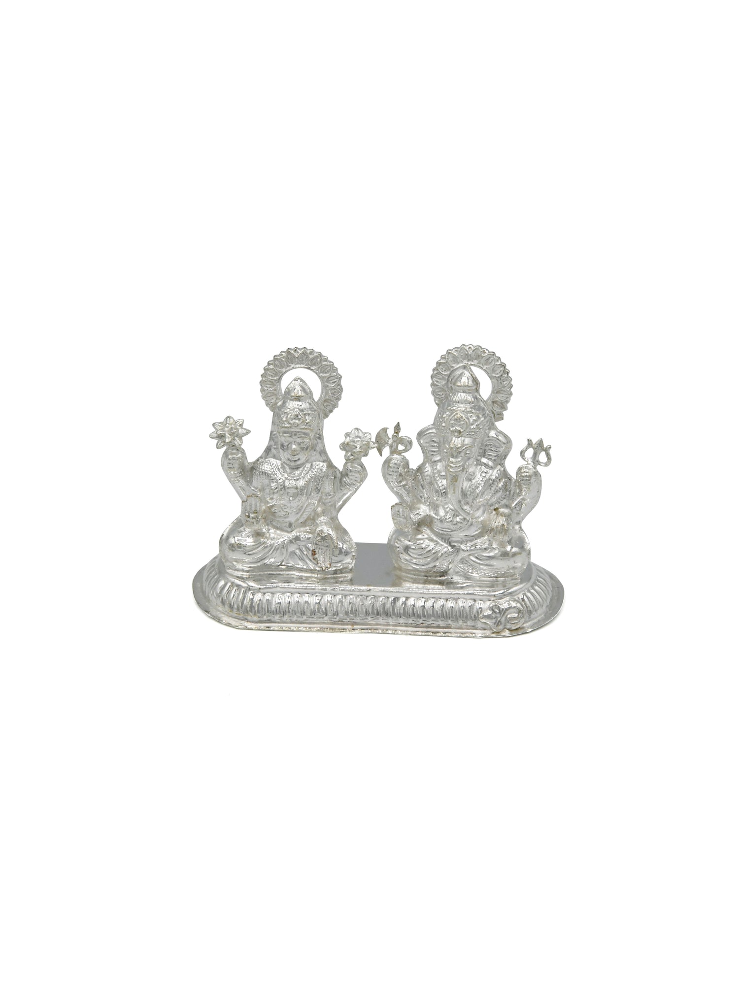 Silver Laxmi Ganesh Murti