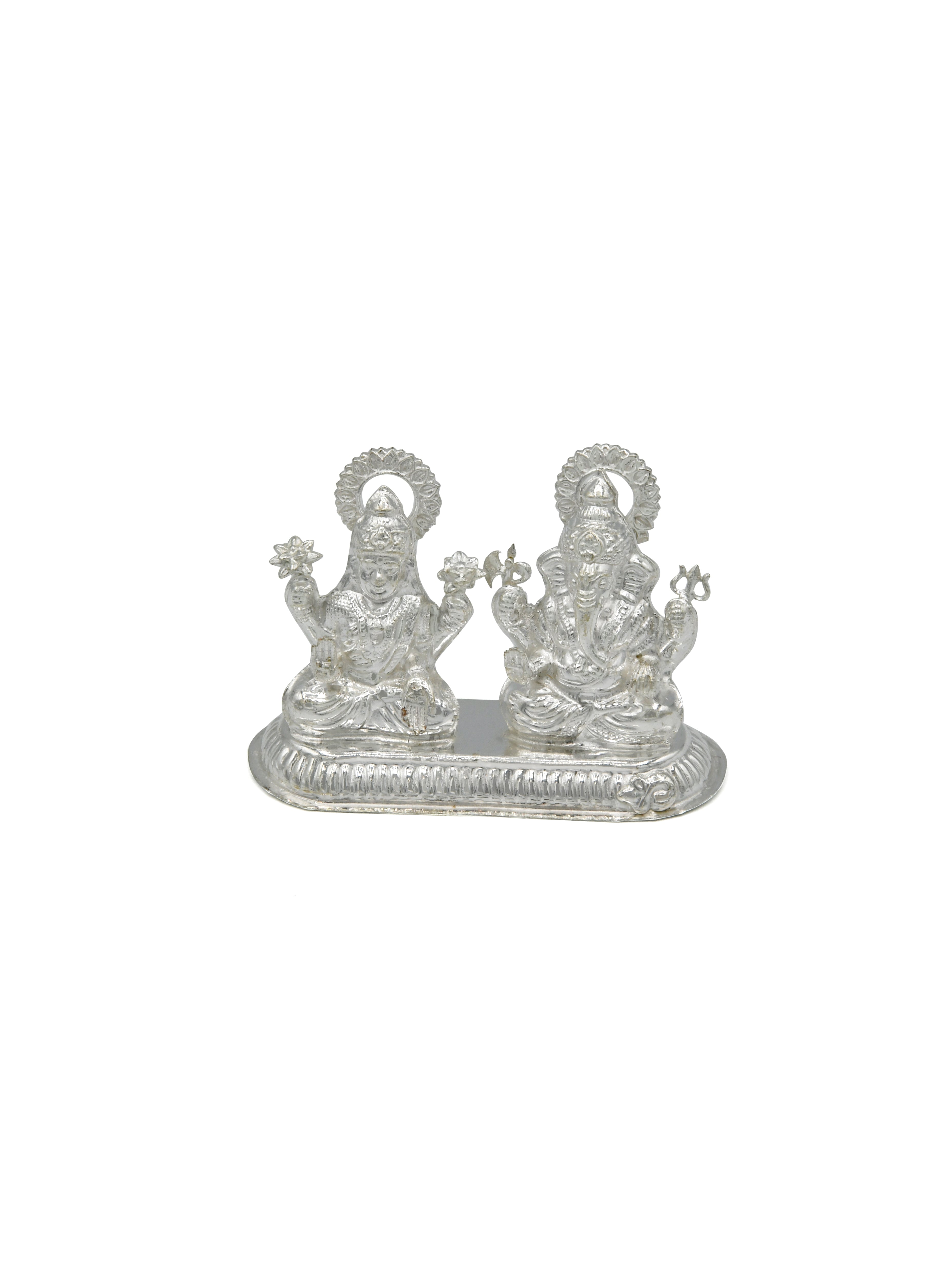 Silver Laxmi Ganesh Murti