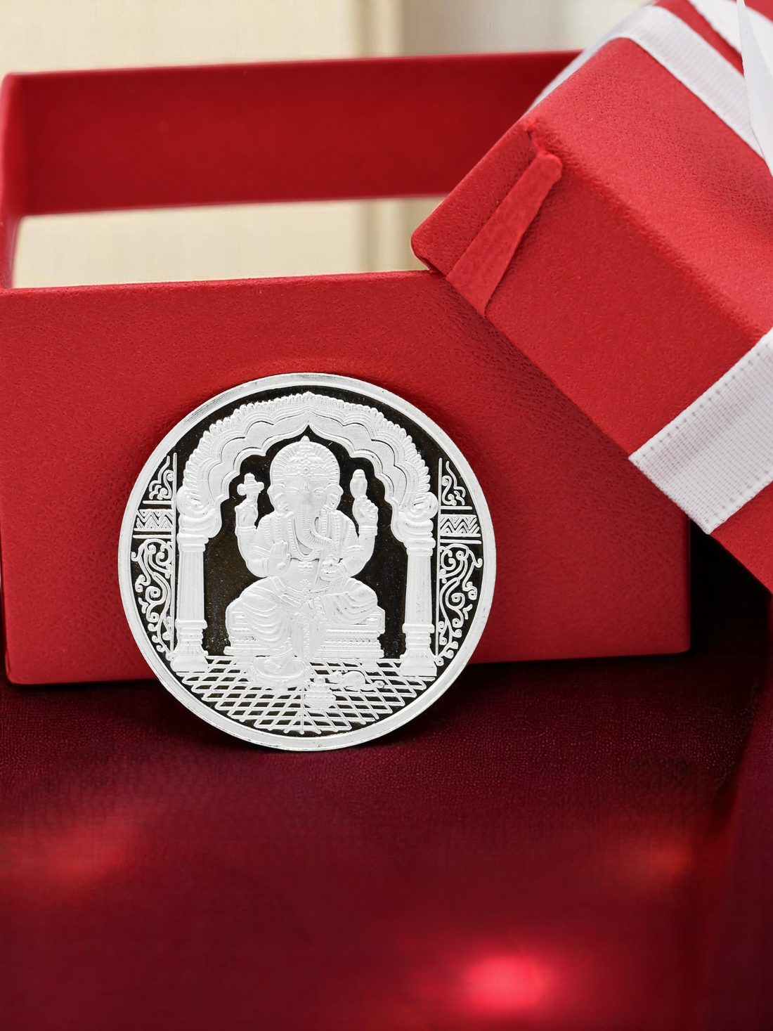 20 Gram Silver Ganesha Coin - Roop Darshan