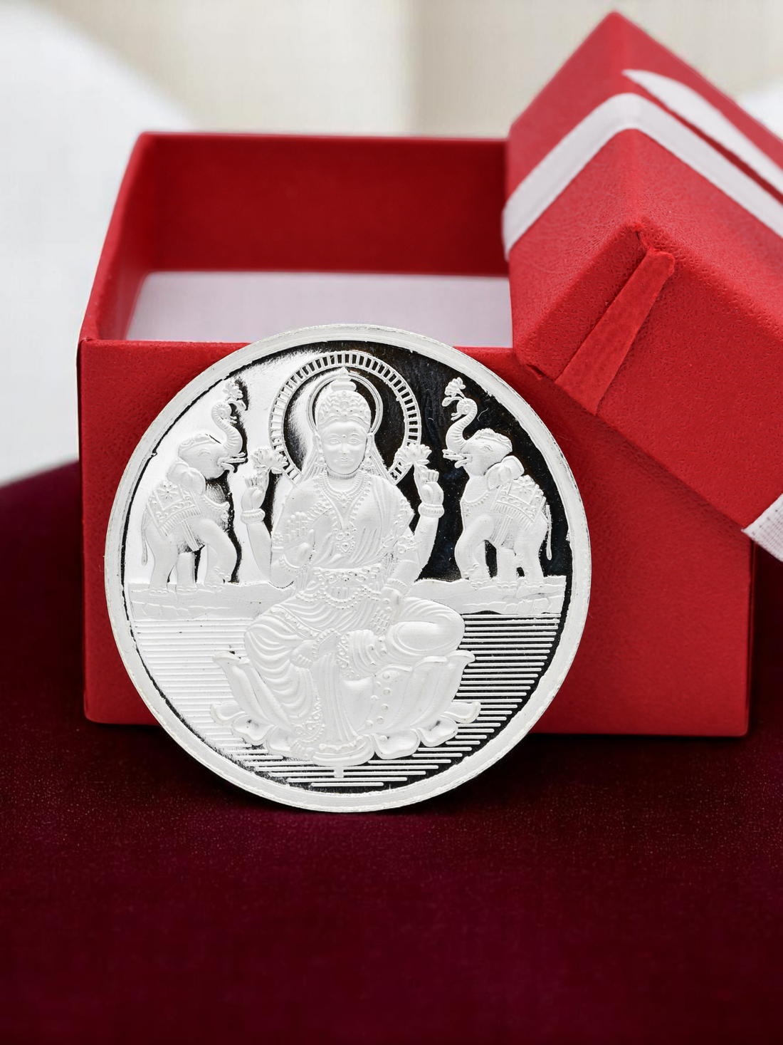 50 Grams Silver Laxmiji Coin