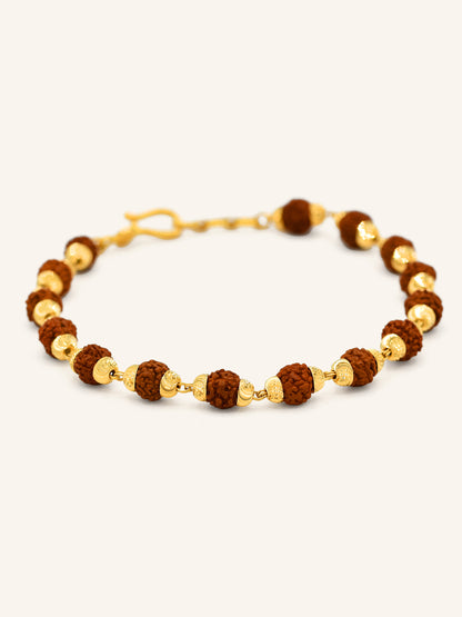 22ct Gold Rudraksha Bracelet