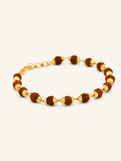 22ct Gold Rudraksha Bracelet