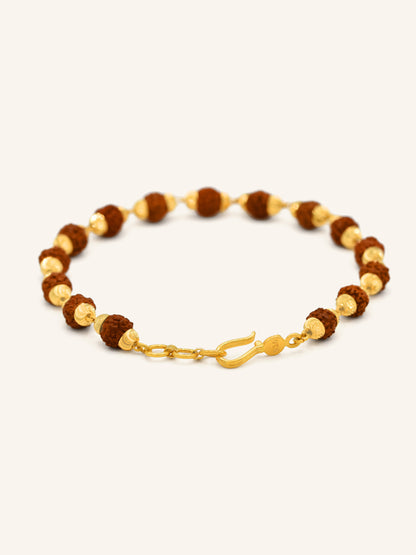 22ct Gold Rudraksha Bracelet
