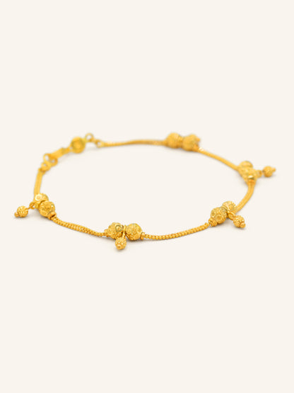 22ct Gold Ball Ladies Bracelet