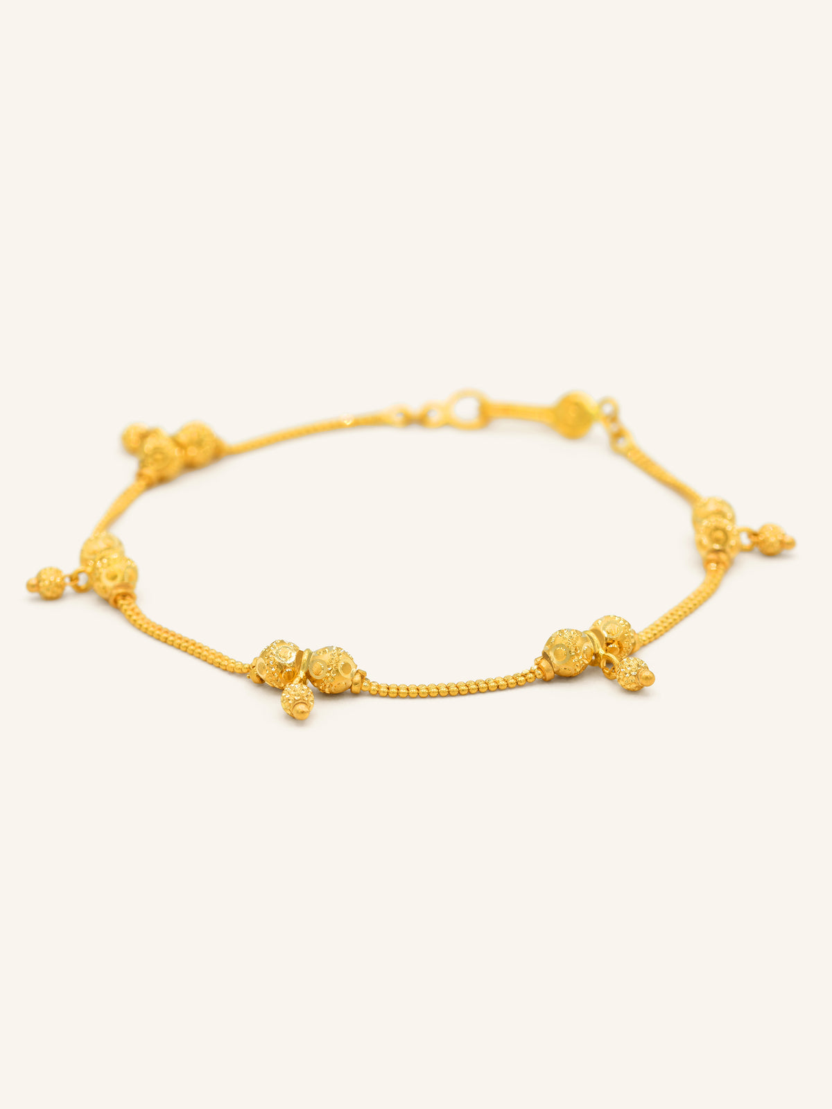 22ct Gold Ball Ladies Bracelet