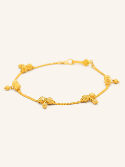 22ct Gold Ball Ladies Bracelet