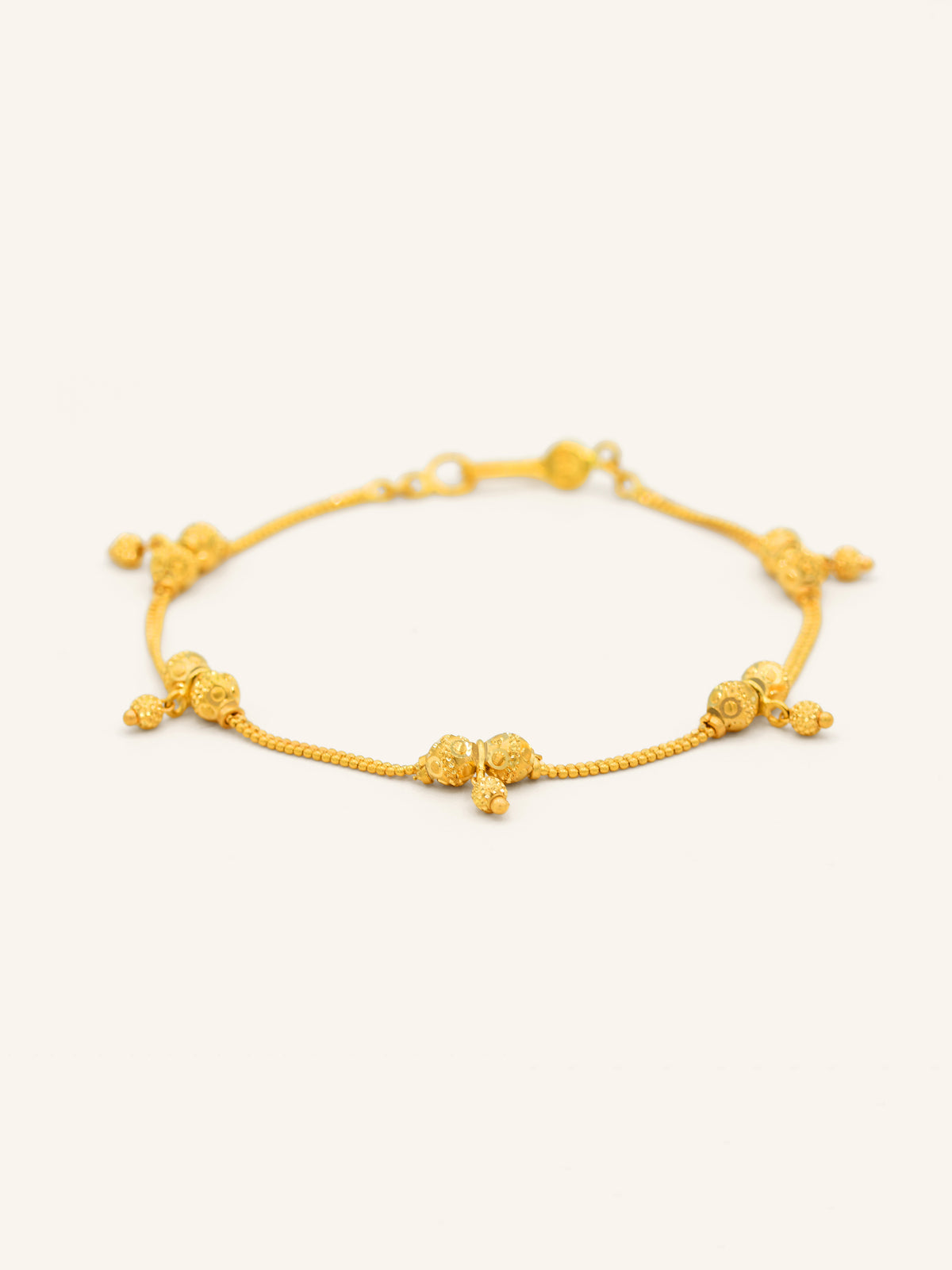 22ct Gold Ball Ladies Bracelet
