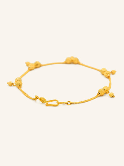 22ct Gold Ball Ladies Bracelet