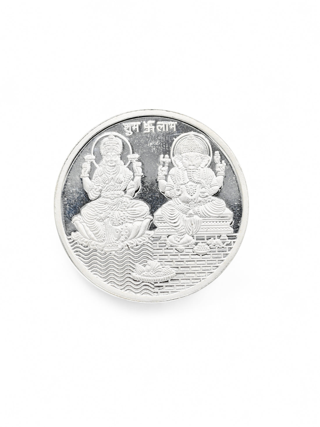 20 Grams Silver Laxmiji & Ganesha Coin - Roop Darshan
