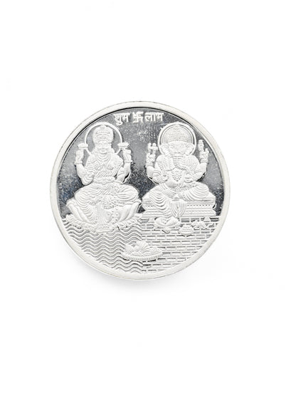 20 Grams Silver Laxmiji &amp; Ganesha Coin