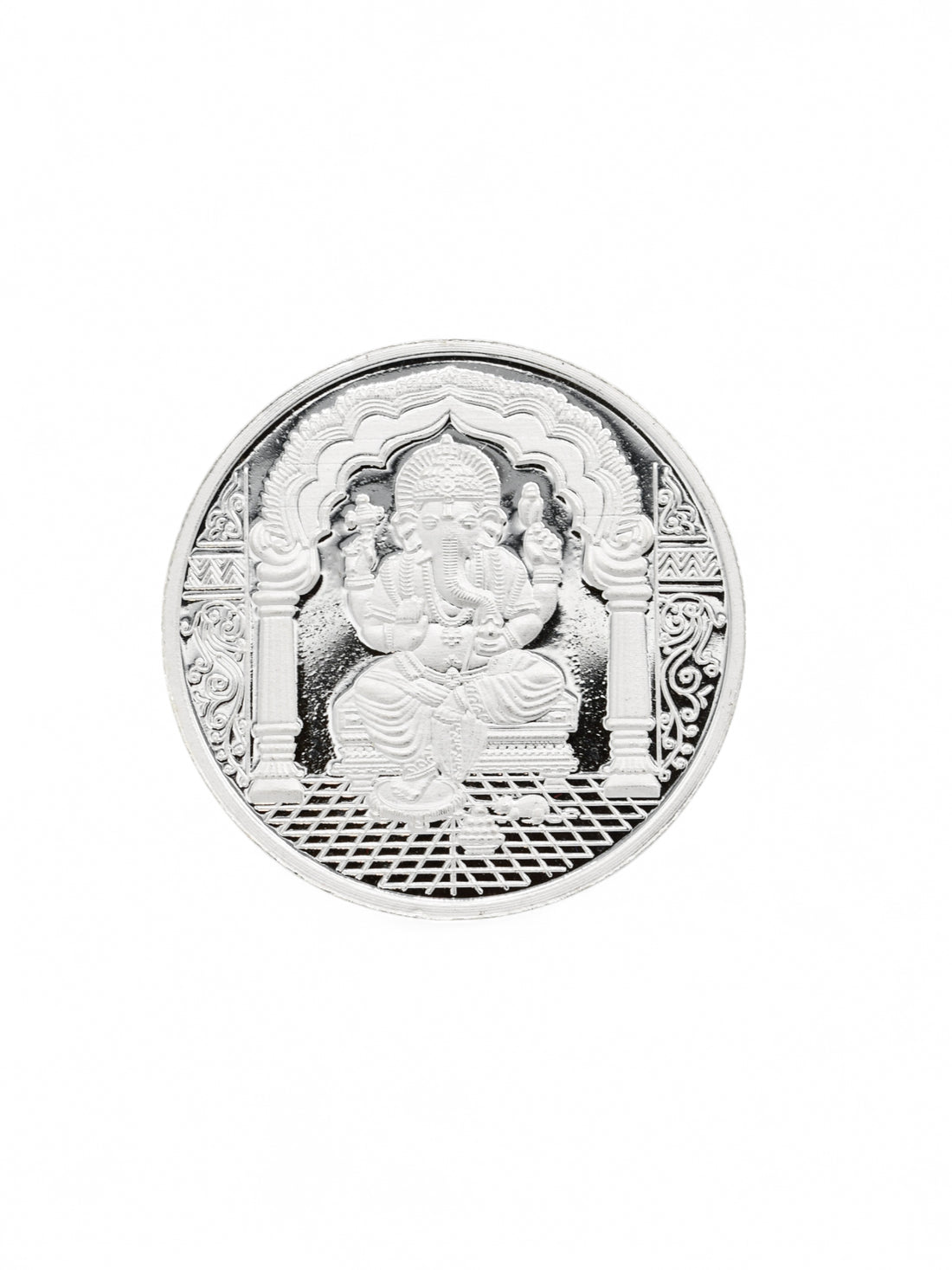20 Gram Silver Ganesha Coin - Roop Darshan