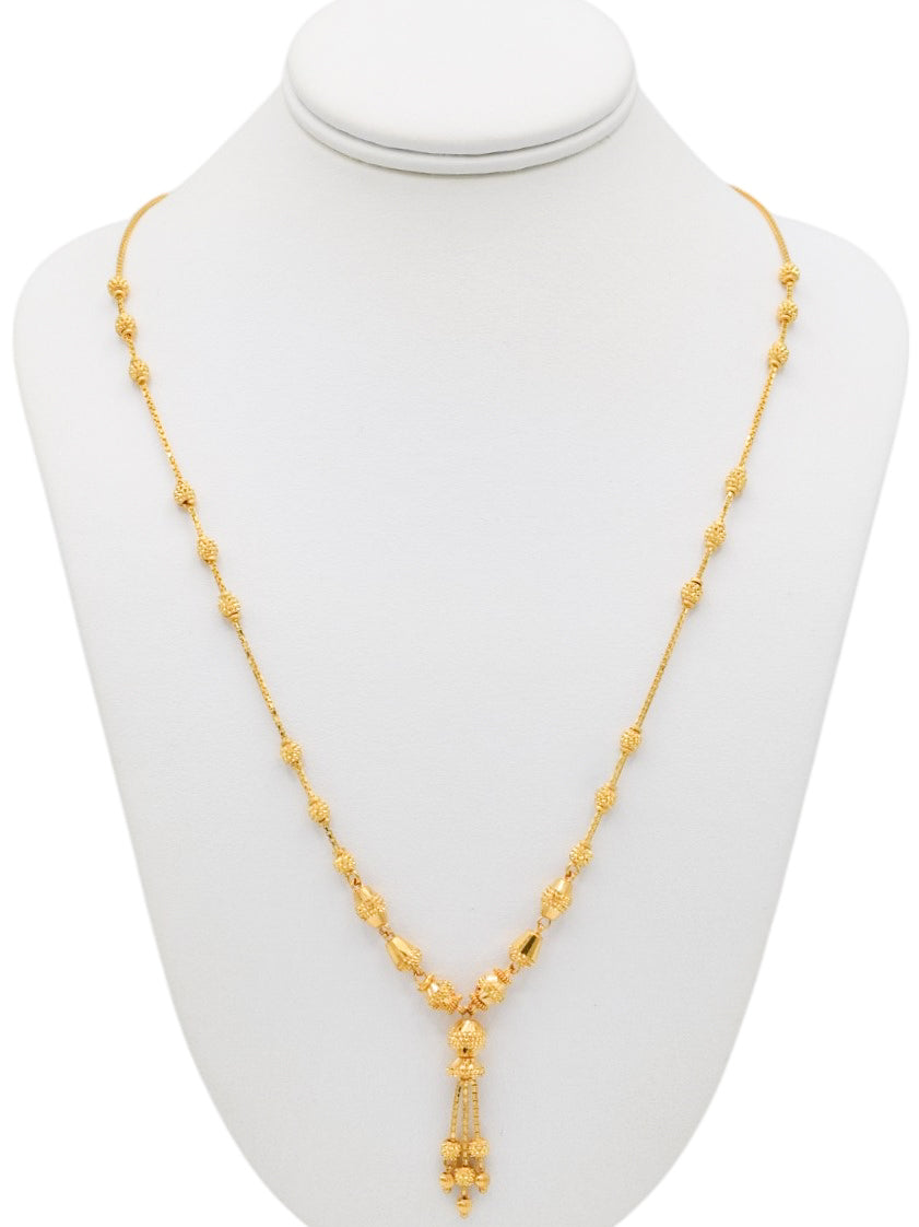 22ct Gold Ball Fancy Chain
