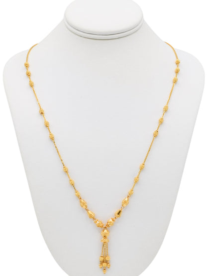 22ct Gold Ball Fancy Chain