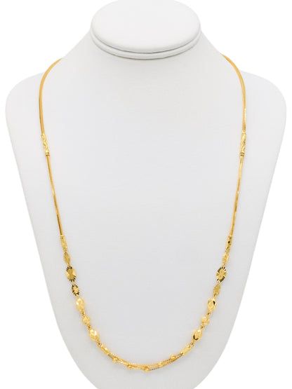 22ct Gold Ball Fancy Chain