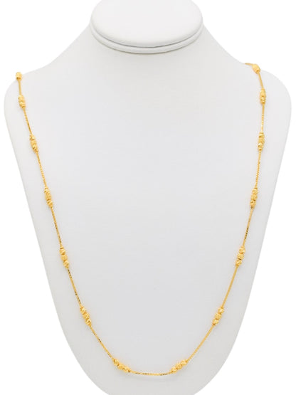 22ct Gold Ball Fancy Chain