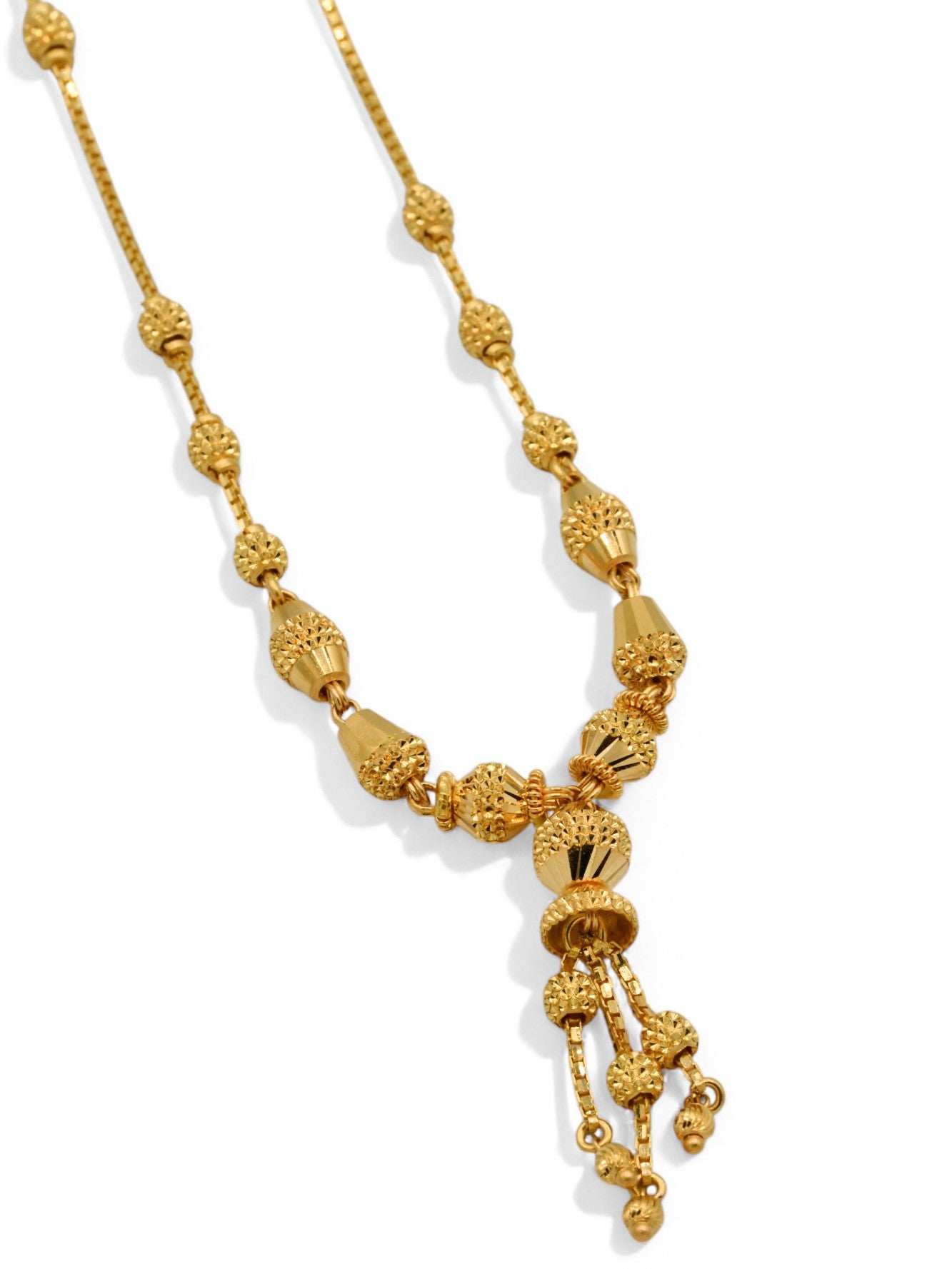 22ct Gold Ball Fancy Chain