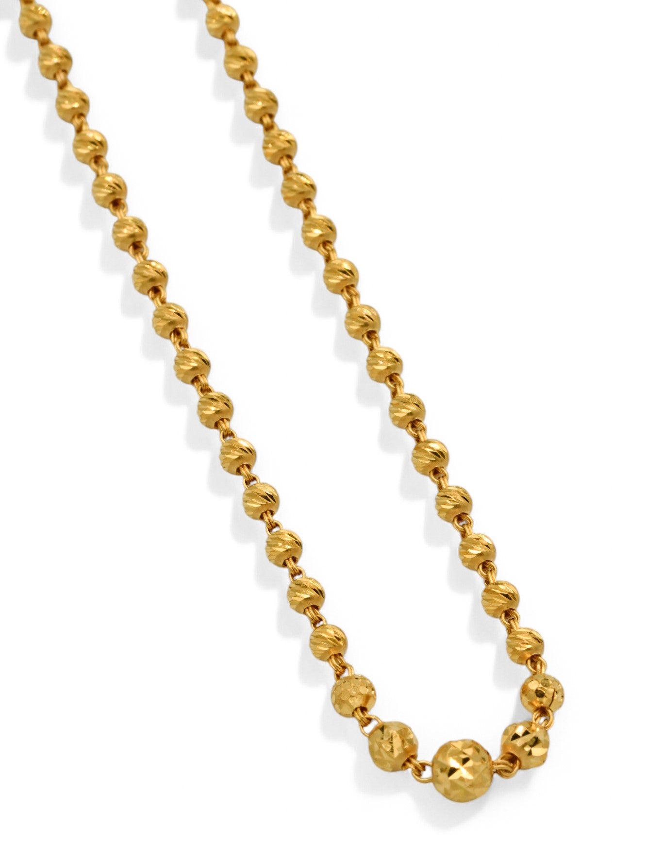 22ct Gold Ball Fancy Chain