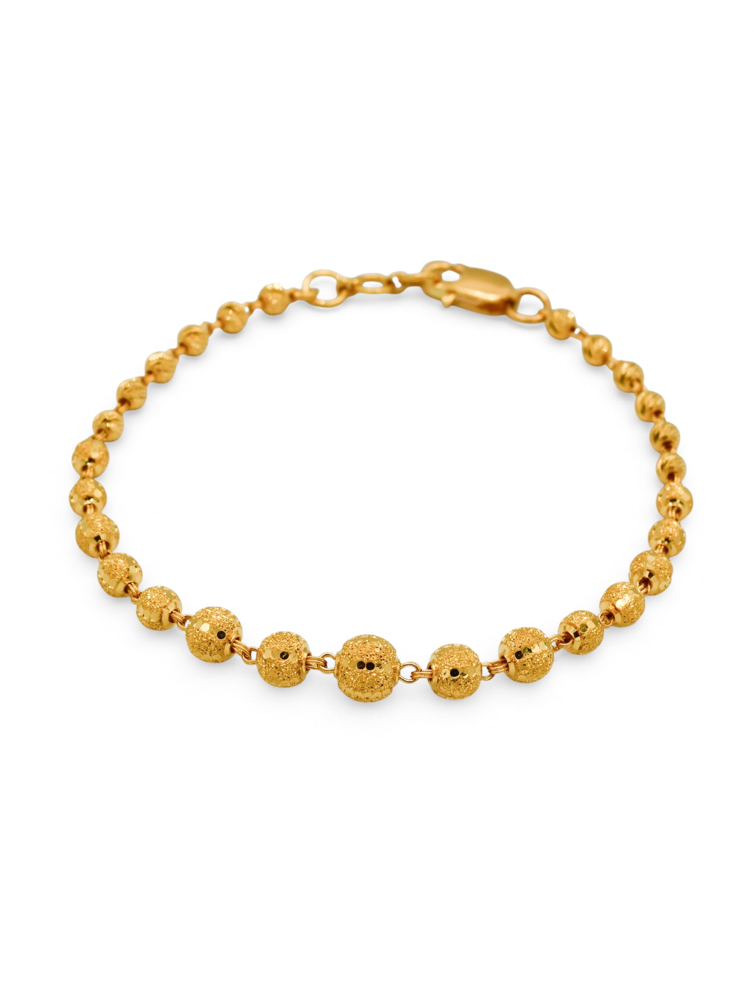 22Ct Gold Ball Ladies Bracelet