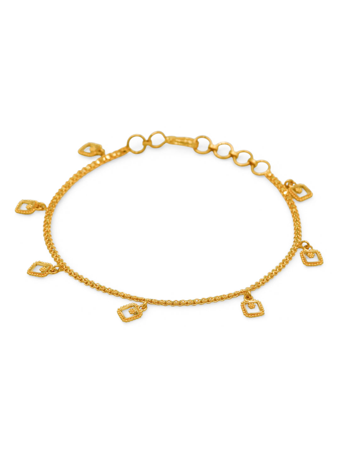 22Ct Gold Charm Ladies Bracelet