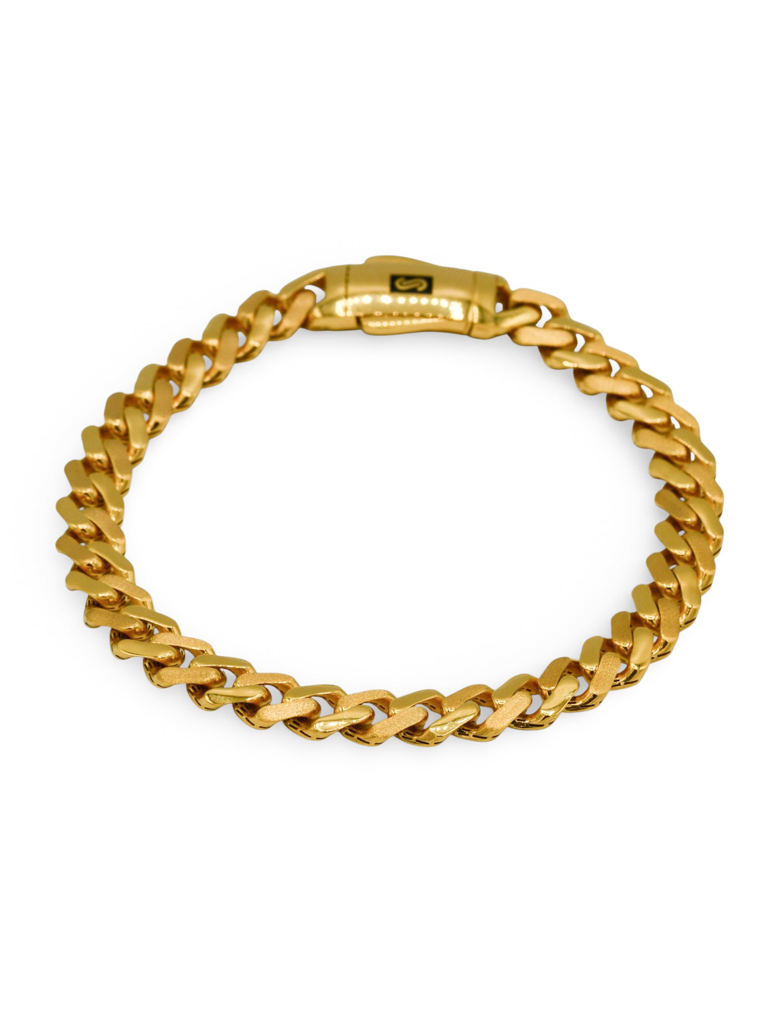 22Ct Gold Hollow Curb Monaca Bracelet