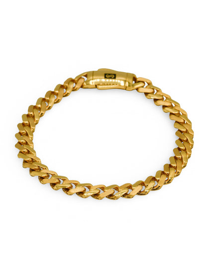22Ct Gold Hollow Curb Monaca Bracelet