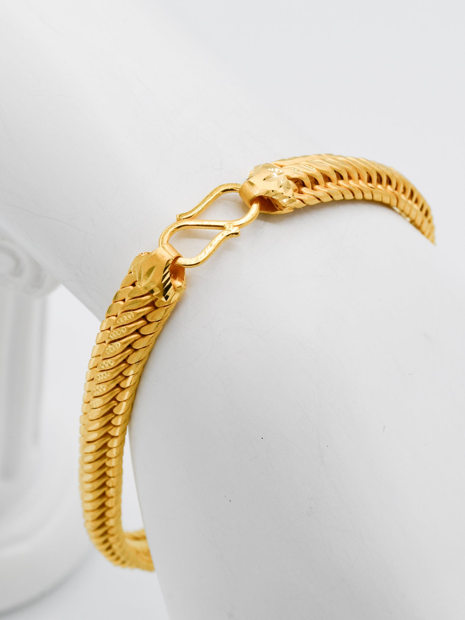 22Ct Gold Hollow Mens Bracelet