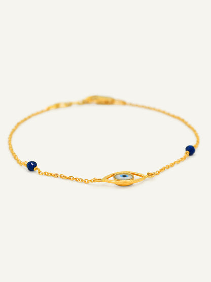 22ct Gold Evil Eye Bracelet