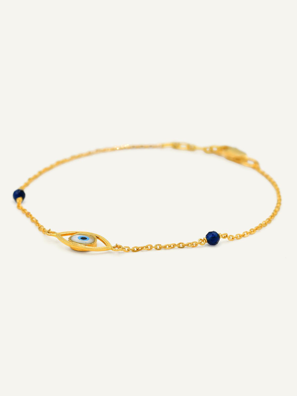 22ct Gold Evil Eye Bracelet