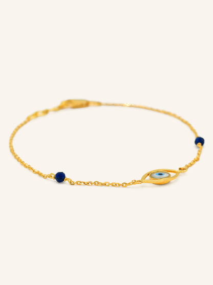 22ct Gold Evil Eye Bracelet