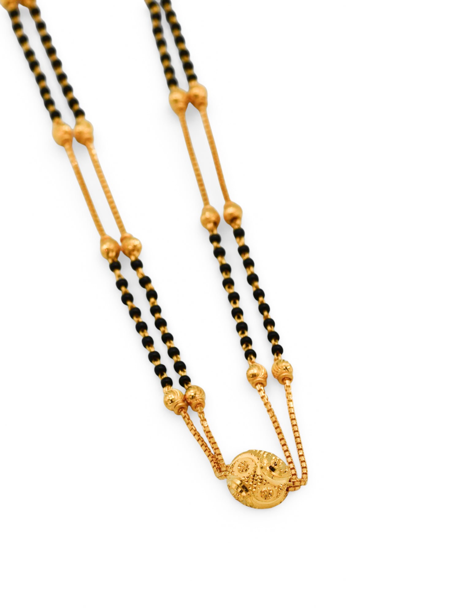 22Ct Gold 2 Row Mangal Sutra