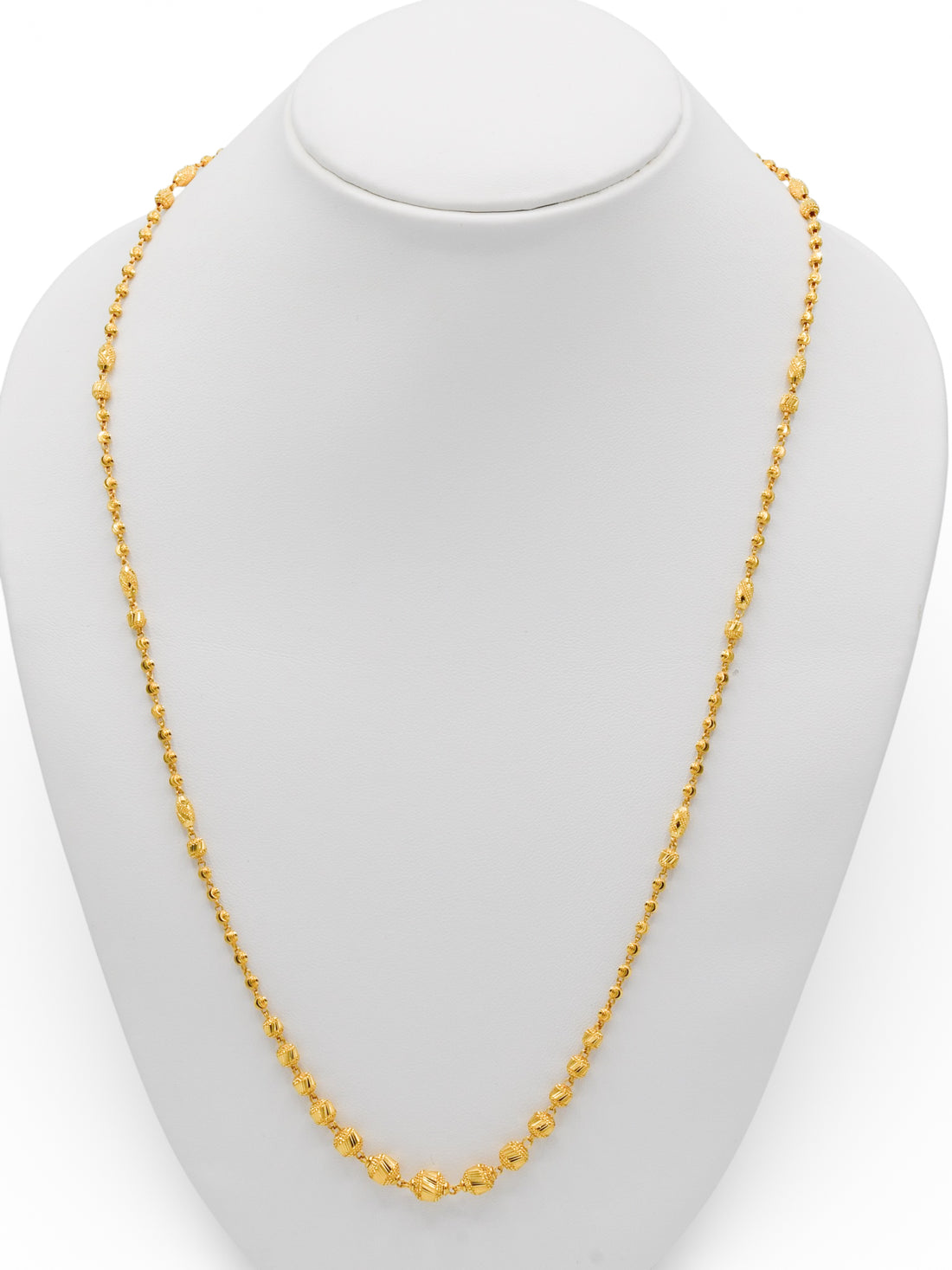 22 Ct Gold Ball Fancy Chain