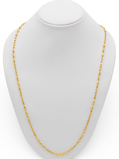 22Ct Gold Ball Fancy Chain