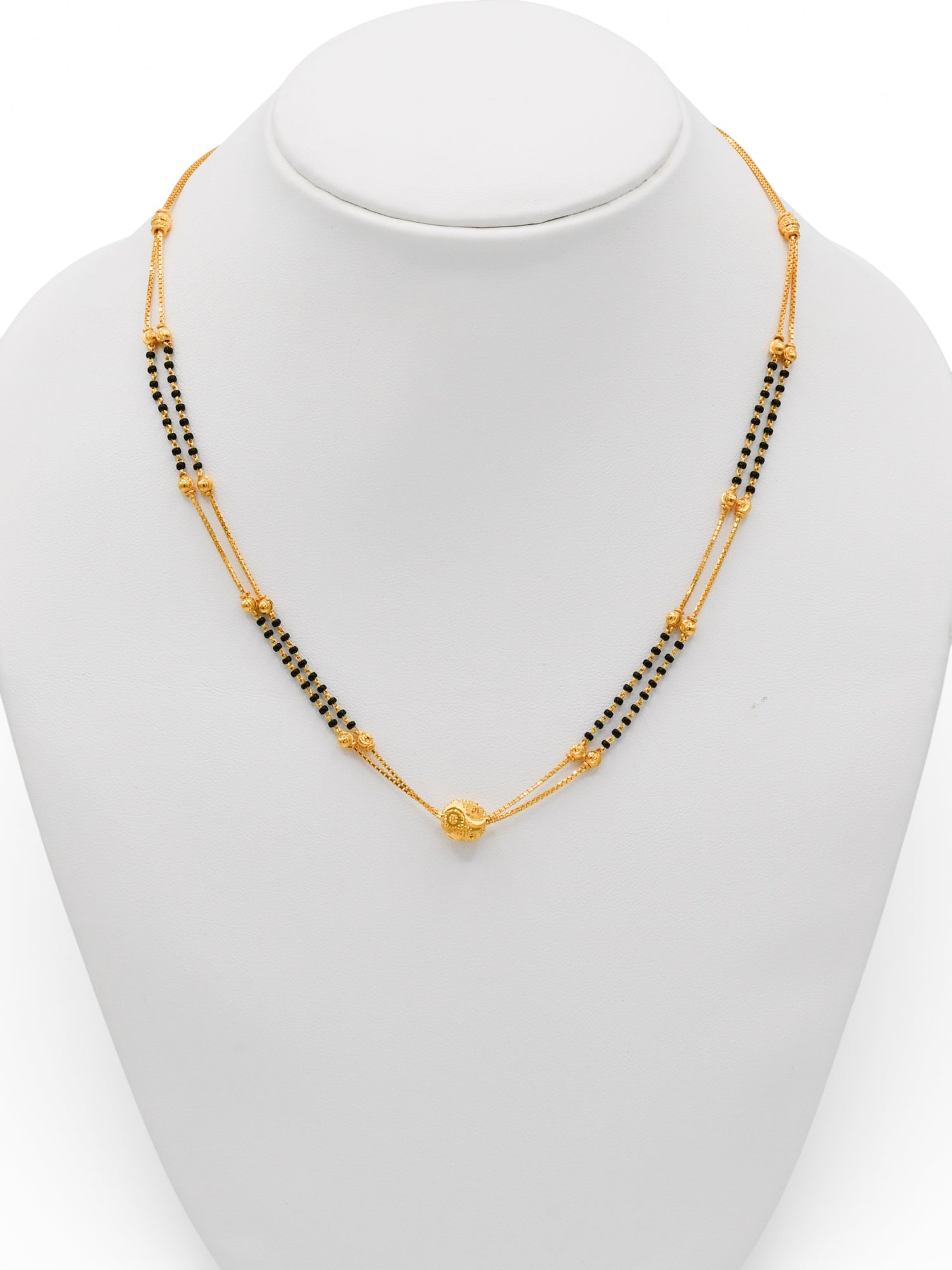 22Ct Gold 2 Row Mangal Sutra