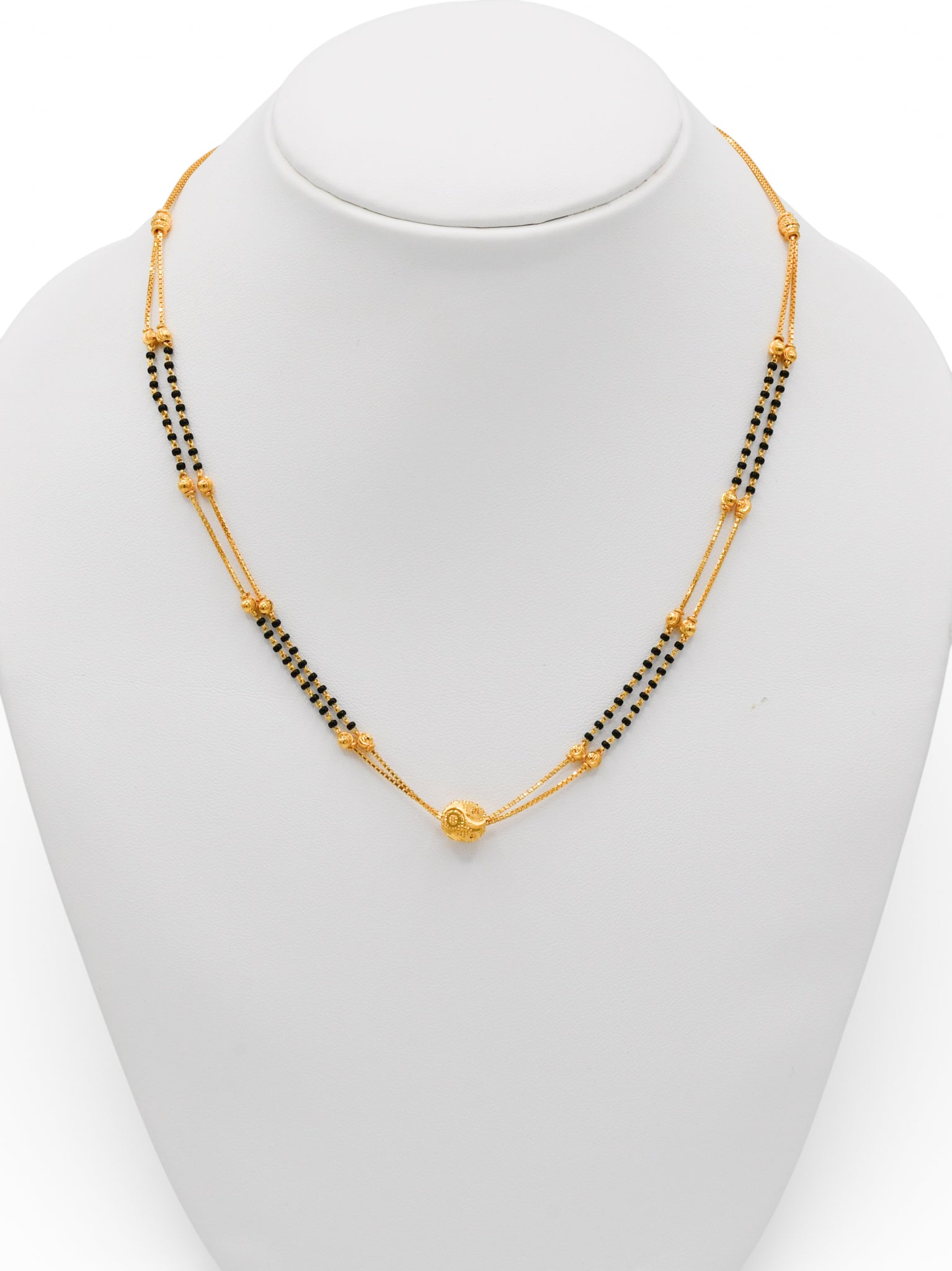 22Ct Gold 2 Row Mangal Sutra