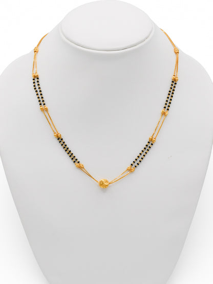 22Ct Gold 2 Row Mangal Sutra