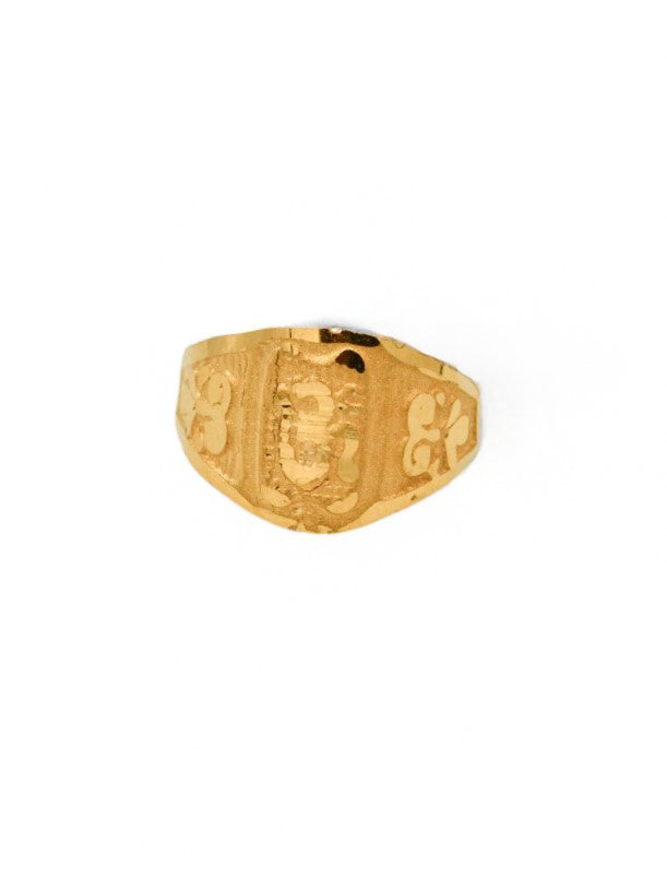 22ct Gold Om Baby Ring