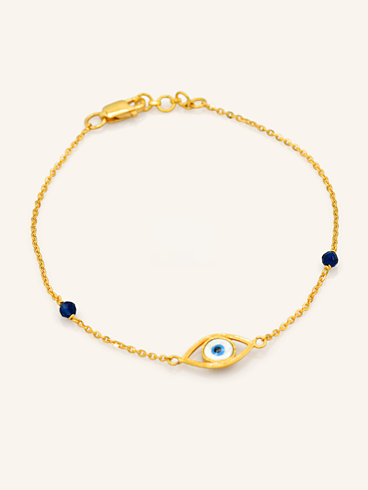 22ct Gold Evil Eye Bracelet