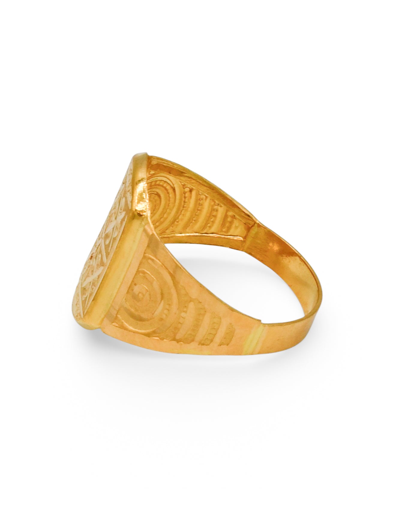 22Ct Gold Mens Ring - Roop Darshan