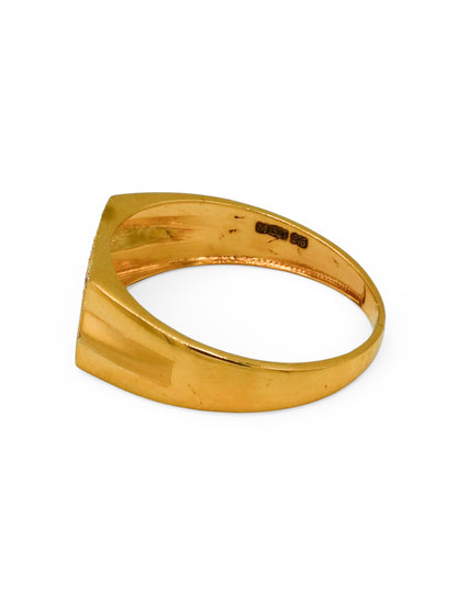 22Ct Gold CZ Mens Ring